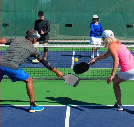 pickleball players